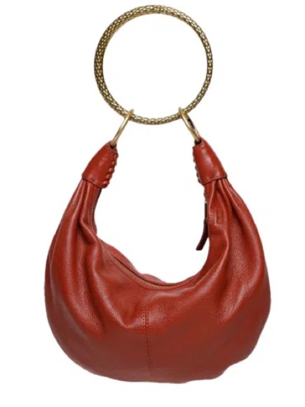 NWT Walter Baker Jane Leather Mini Hobo Bag Rust